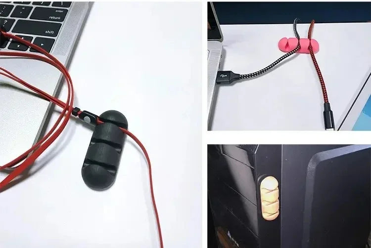 Organizador de Cabos Adesivo em Silicone – CantoPratiko