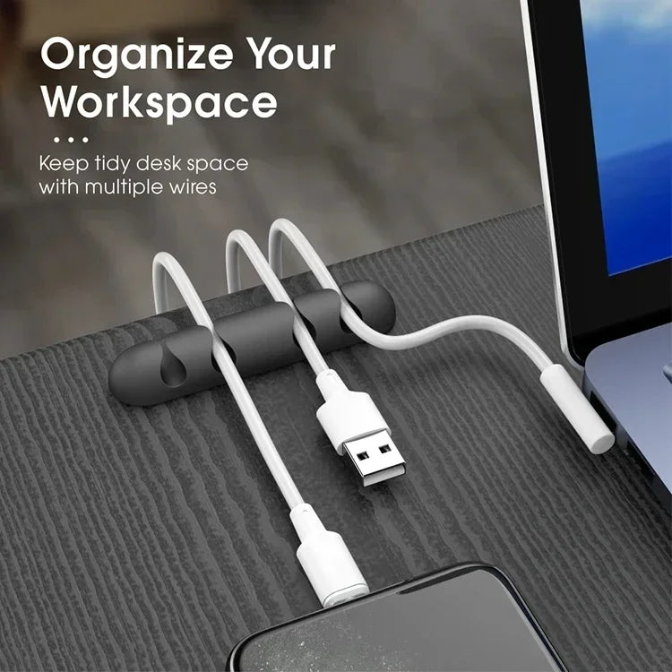 Organizador de Cabos Adesivo em Silicone – CantoPratiko